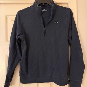 Vineyard Vines Men's Dark Blue Zip-Up Sweater